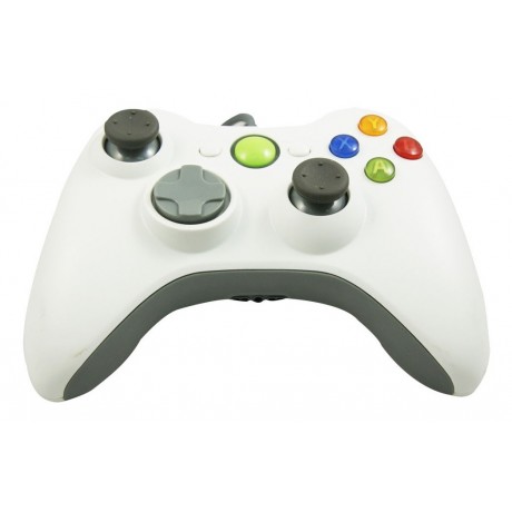 Mando Ergonómico con Cable para XBOX 360 con cable Blanco - 356005