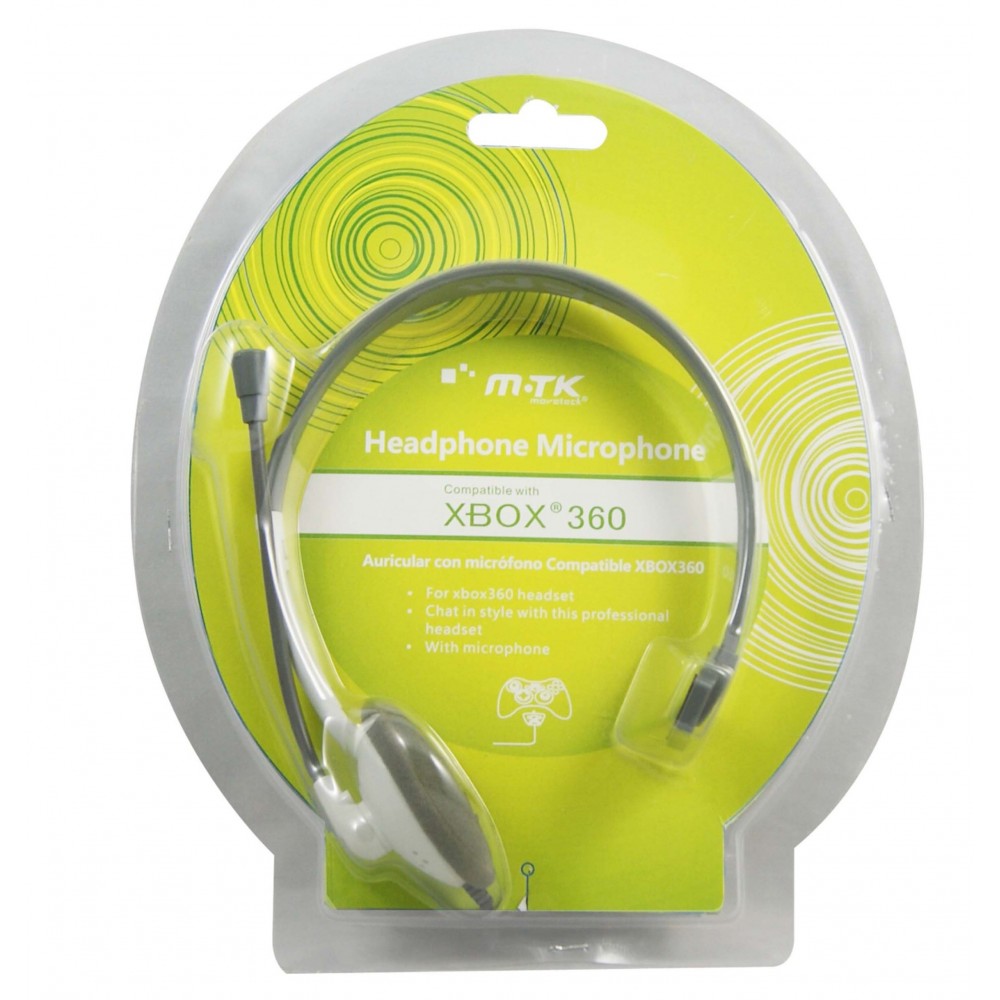 AURICULARES XBOX 360 CON MICROFONO LIVE HEADSET ACOLCHADOS