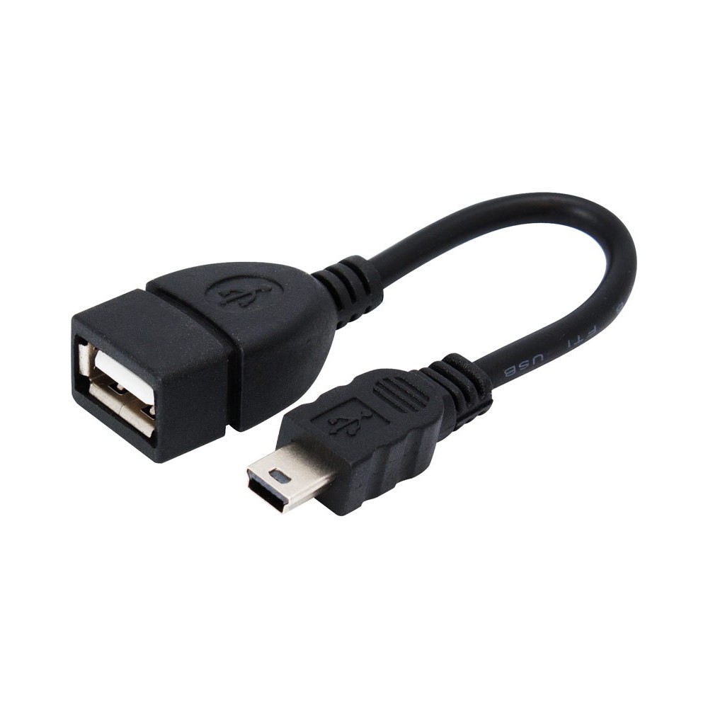 Cable adaptador USB A Hembra a mini USB macho. OTG (móviles) - WIR904 Cable adaptador USB A Hembra a mini USB macho. OTG (móviles) - WIR904