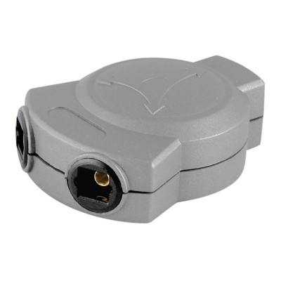 Repartidor de señal óptica digital Toslink hembra 1 entrada a 2 salidas - CON260