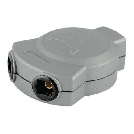 Repartidor de señal óptica digital Toslink hembra 1 entrada a 2 salidas - CON260