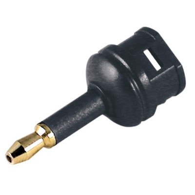 Conector recto Toslink macho 3,5mm a Mini toslink hembra - CON261