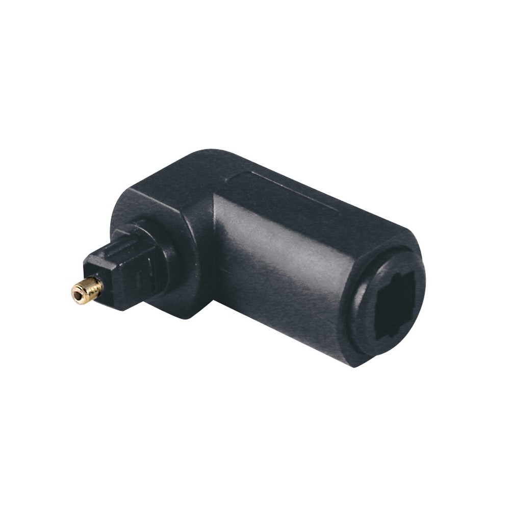 Conector acodado Toslink macho a toslink hembra - CON264 Conector acodado Toslink macho a toslink hembra - CON264