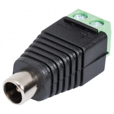 Conector Jack hueco macho, salida clema a tornillo (bolsa 5 unidades) - CON501