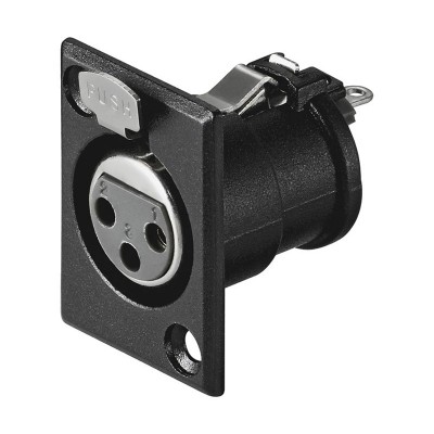 Conector canon-XLR hembra de chasis 3 pines de Nimo - CON645