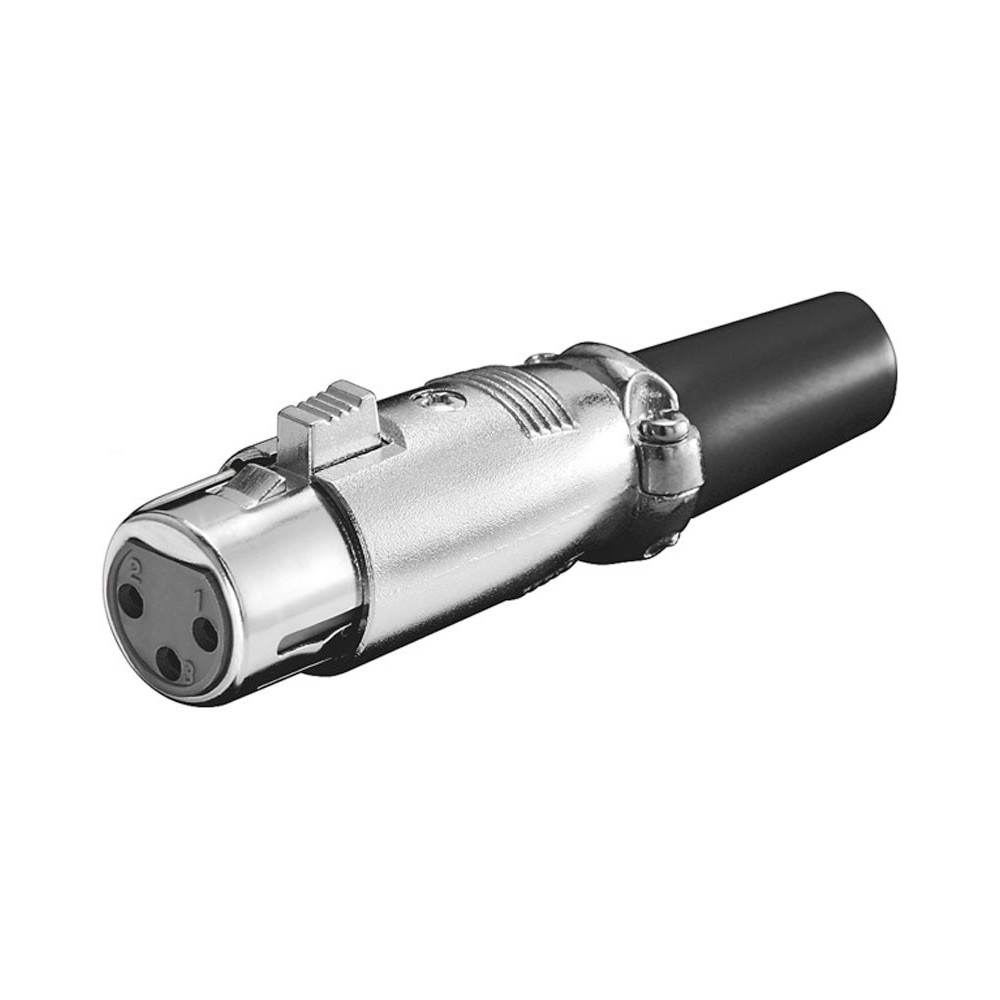 Conector canon-XLR hembra aérea de 3 pines de Nimo - CON647 Conector canon-XLR hembra aérea de 3 pines de Nimo - CON647