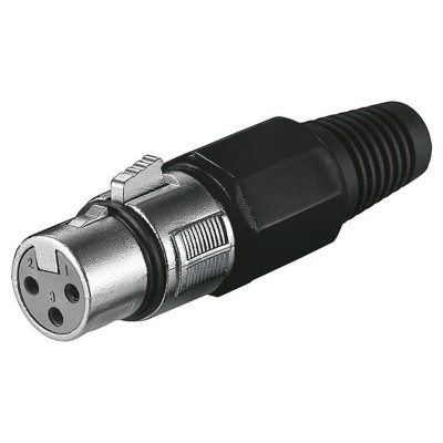 Conector canon-XLR Tipo Neutrik hembra aérea de 3 pines de Nimo - CON648