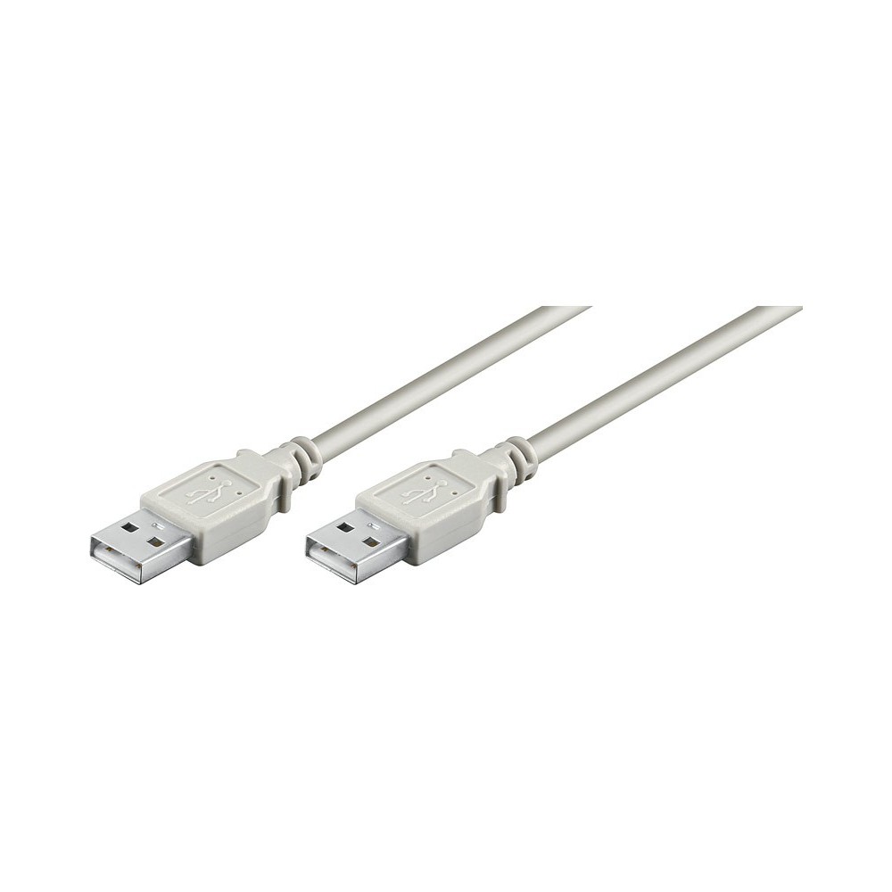 Conexión USB macho - macho 2.0 certificada "A" - "A" de 2 metros de Nimo - WIR060 Conexión USB macho - macho 2.0 certificada "A" - "A" de 2 metros de Nimo - WIR060