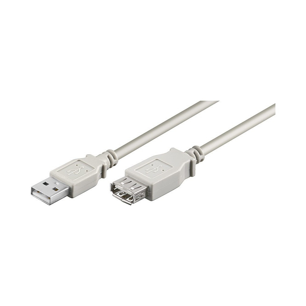 Conexión USB macho - hembra 2.0 certificada "A" - "A" de 1.8 metros de Nimo - WIR067 Conexión USB macho - hembra 2.0 certificada "A" - "A" de 1.8 metros de Nimo - WIR067