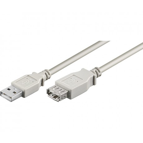 Conexión USB macho - hembra 2.0 certificada "A" - "A" de 1.8 metros de Nimo - WIR067