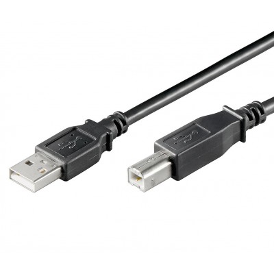 Conexión USB macho - macho 2.0 certificada "A" - "B" de 2 metros de Nimo - WIR699