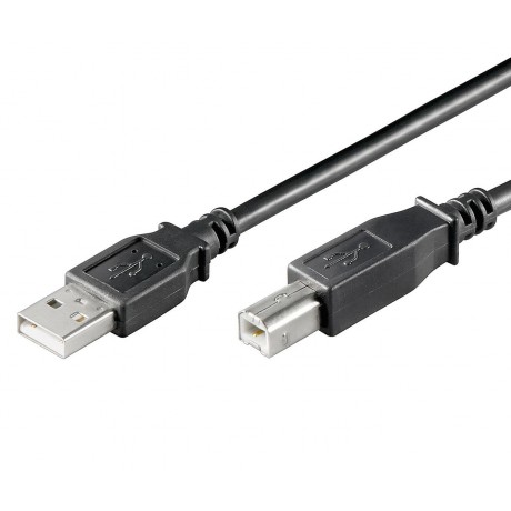 Conexión USB macho - macho 2.0 certificada "A" - "B" de 2 metros de Nimo - WIR699
