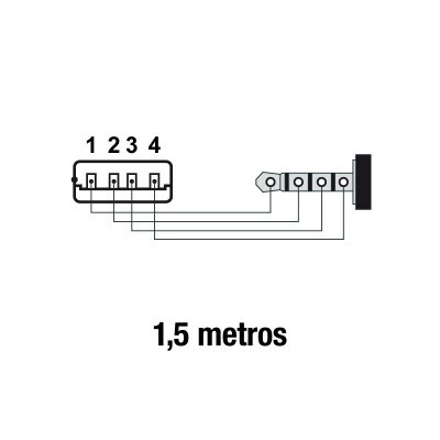 Cable USB a Jack 4 pin 3,5mm de carga y datos de Nimo - WIR105