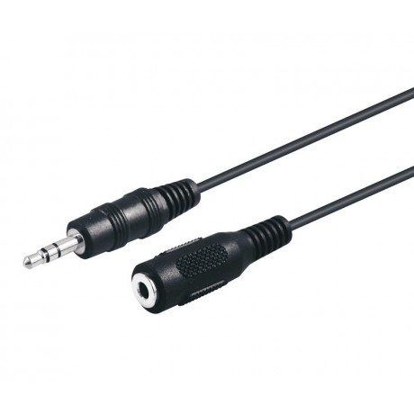 Conexión Jack macho estéreo 3,5mm a Jack hembra 2,00m - WIR260