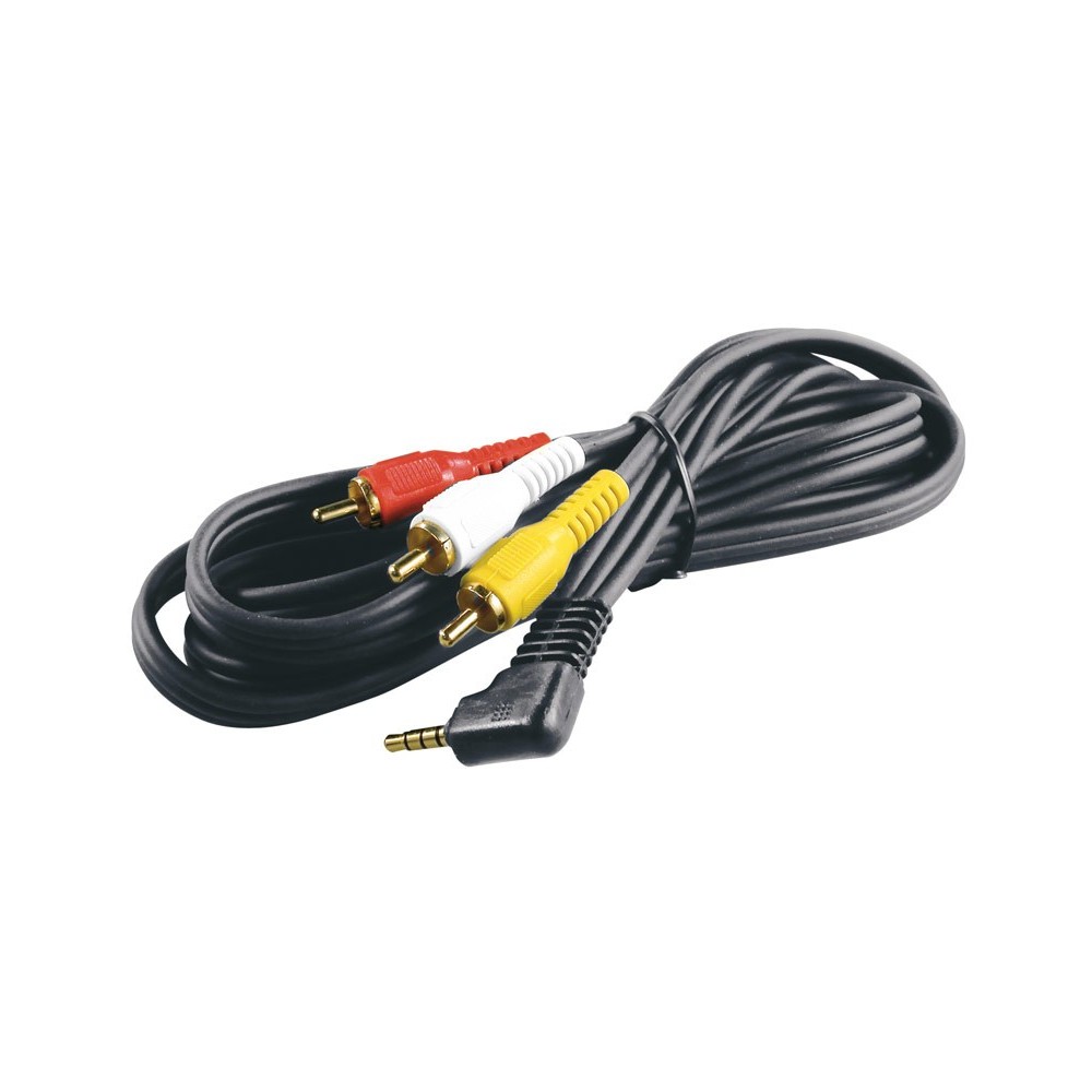 Conexión Jack macho 4 pines 3,5mm - 3 RCA macho 1,00m de Nimo - WIR275 Conexión Jack macho 4 pines 3,5mm - 3 RCA macho 1,00m de Nimo - WIR275