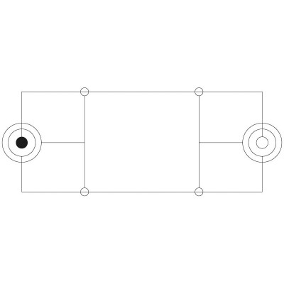 Conexión de audio Jack 3,5mm Macho a Jack 6,3mm Hembra 200mm - WIR330