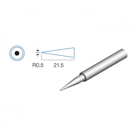 Punta redonda de 0,5mm para soldador SI-131B de Proskit - 5SI-131-B