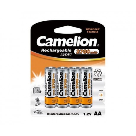 Batería AA/RC06 recargable cilíndrica NI-MH 2700mAh de Camelion - BAT375