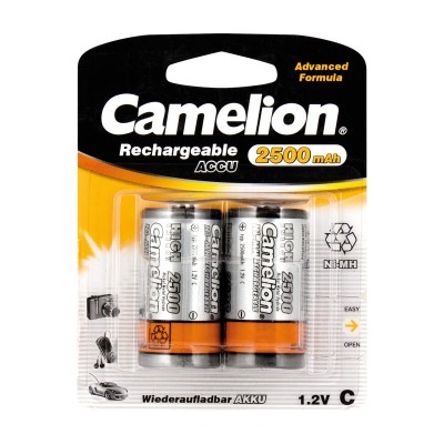 Batería Baby C / RC14 recargable cilíndrica NI-MH 2500mAh de Camelion - BAT374