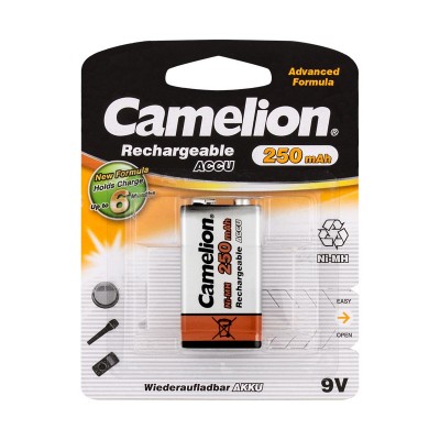 Batería RC22 / Block 9V recargable NI-MH 250mAh de Camelion - BAT1080