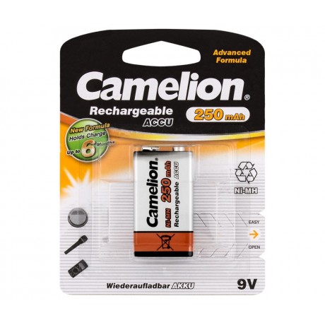 Batería RC22 / Block 9V recargable NI-MH 250mAh de Camelion - BAT1080