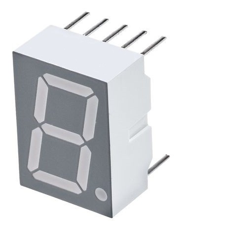 Led Display 7-Segmentos, 1 Digito, Anodo Comun, Color Rojo, R:0.56 de Nafcom - 105.LED07SAC/RO