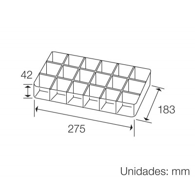 Caja clasificadora con 18 departamentos fijos de plástico transparente y cierre a presión de Proskit - 203-132I