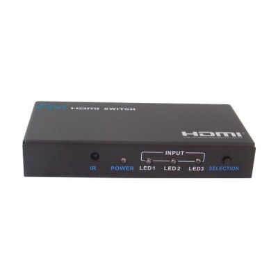 HDMI conmutador 3x1 (3 IN x 1 UOT) ultra-HD (3D) - 161.HS331/3D