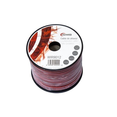 Rollo de cable de altavoz 2x1,00mm Rojo/Negro 100m de Nimo - WIR9012