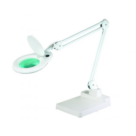 Lupa Articulada de LED para Taller, Oficina, Estetica, Tatuaje, con soporte sobre mesa - L03003