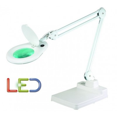 Lupa Articulada de LED para Taller, Oficina, Estetica, Tatuaje, con soporte sobre mesa - L03003LED