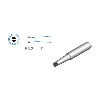 Punta plana de 2.4mm para soldador HRV6152/3/4 - 5SS-200-IRON  -  5SI-216N-2,4D