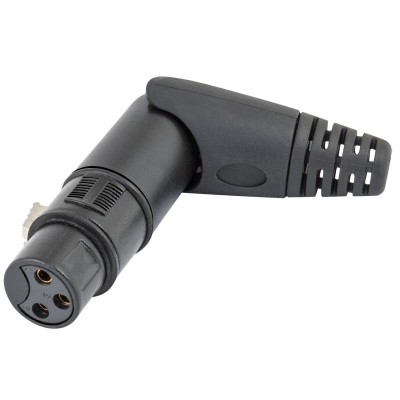 Conector canon-XLR hembra aéreo articulado 180º de Nimo - CON243