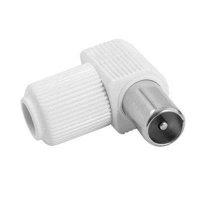 Conector de antena macho TV 9,5mm acodado (50 unidades) - CON122