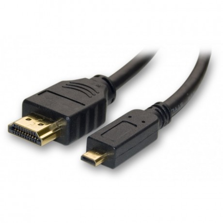 Conexión HDMI Macho a Macho Micro HDMI 19 PINES 1.5M V1.4/3D - 161.1312/1.5.01