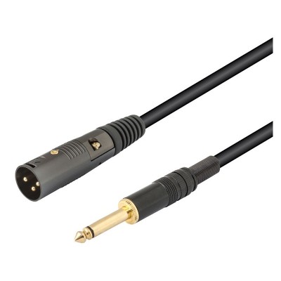 Conexión Profesional XLR-Canon macho a Jack macho mono 6,3mm 10,0m - WIR446
