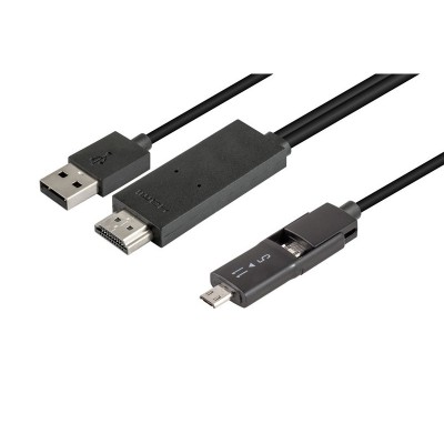 Cable micro USB-HDMI para móviles con MHL, Samsung S2 a S4 - MHL KIT