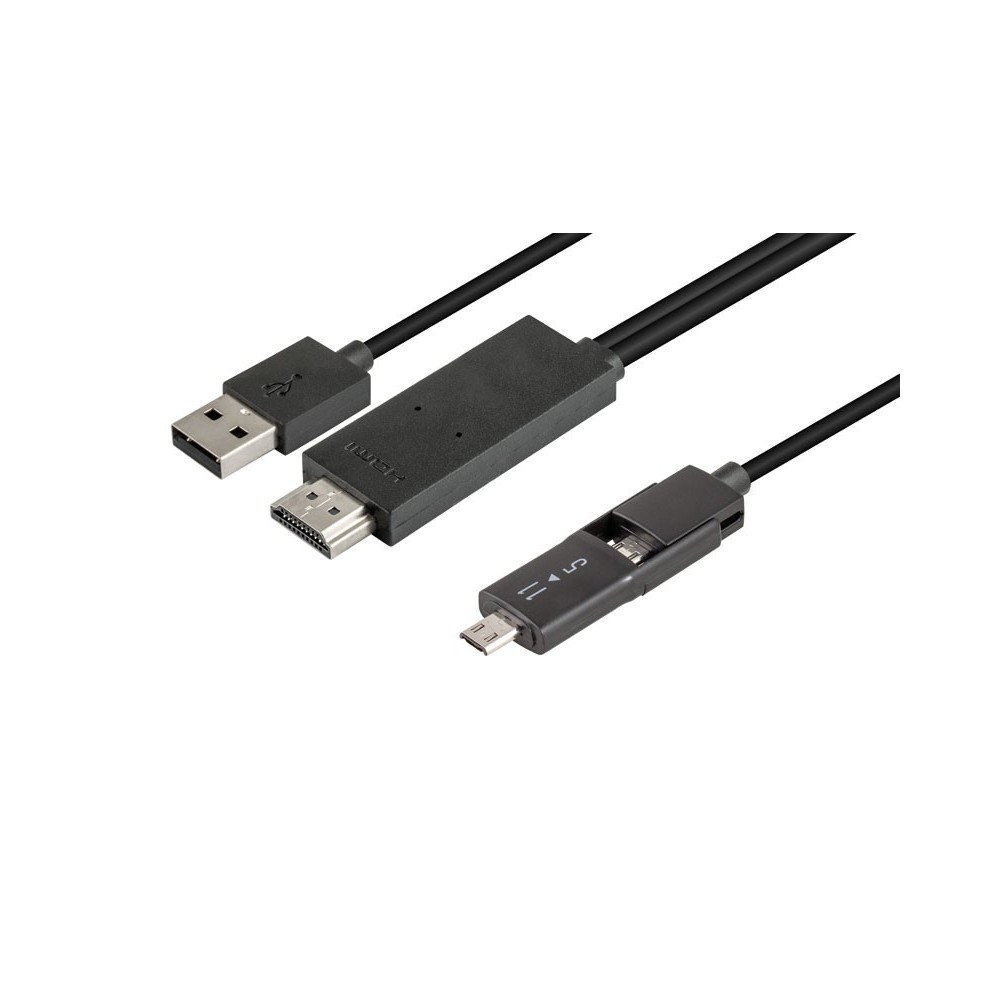 ayudar Alacena Experto Micro USB-HDMI para móviles con MHL - MHL KIT