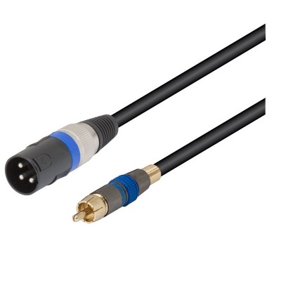 Conexión Profesional XLR-canon macho a RCA macho 2.00m - WIR375