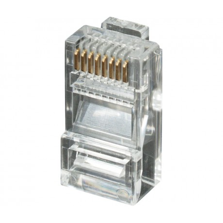 Conector modular RJ45 para datos UTP Cat.5e, (Bolsa 100 unidades) - CON043
