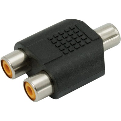 Adaptador RCA hembra a 2 hembras RCA (Bolsa de 10 unidades) - CON323