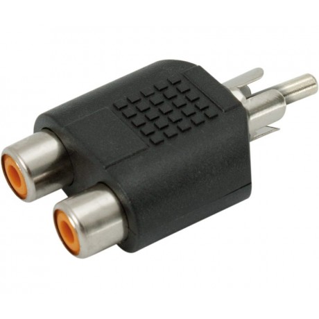 Adaptador RCA macho a 2 hembras RCA (Bolsa de 10 unidades) - CON324