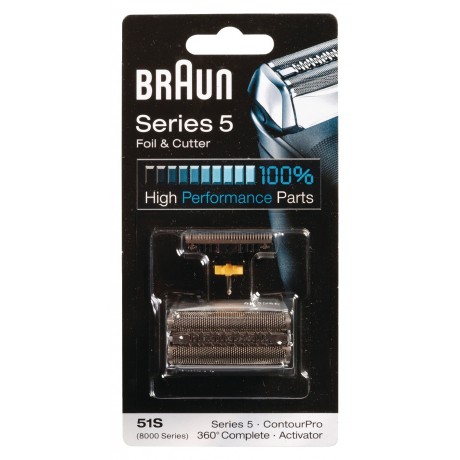 Pack de lámina y portacuchillas de recambio para las afeitadoras Braun Series 8000 51S - BR-KP8000