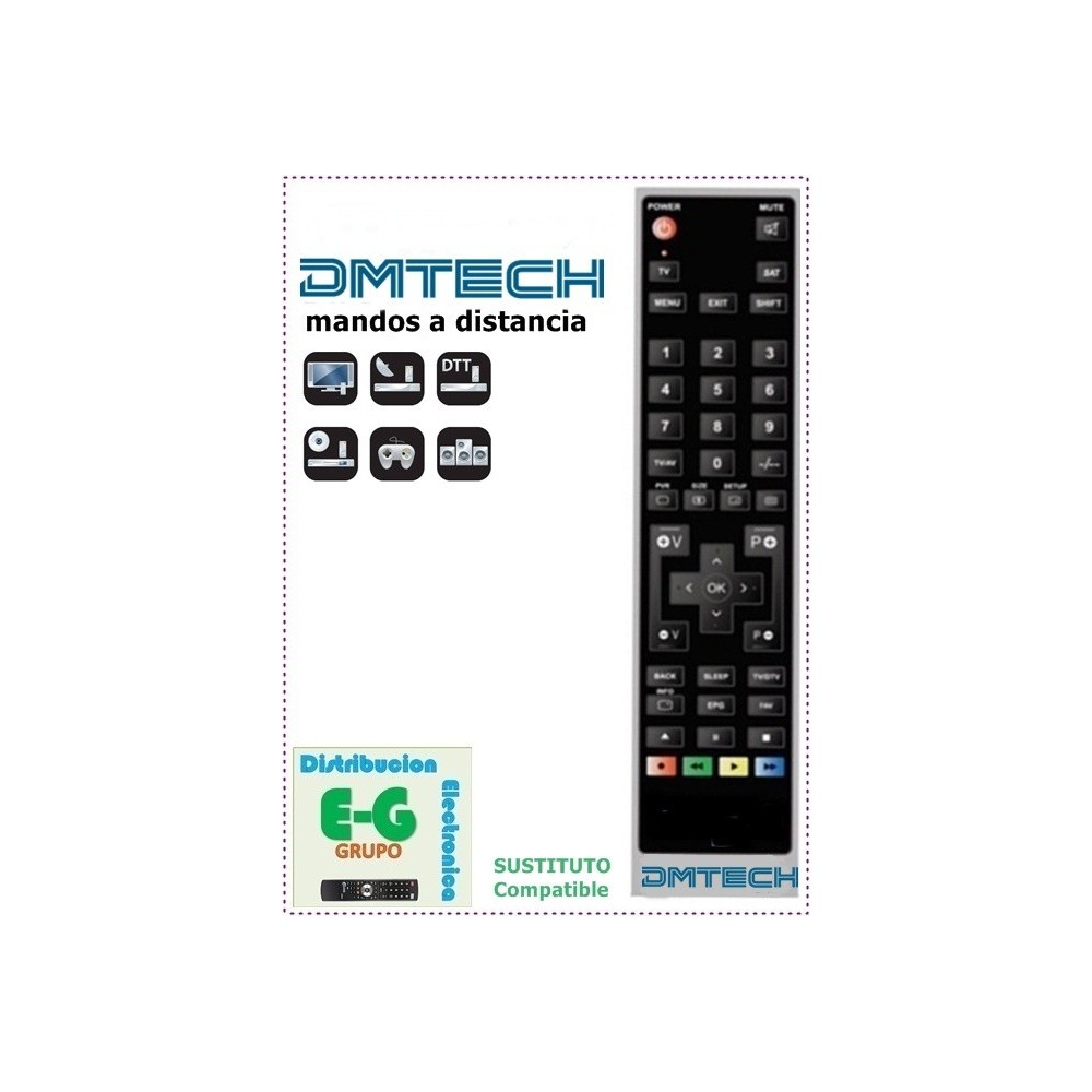 MANDO A DISTANCIA UNIVERSAL TV+TDT MD0283E