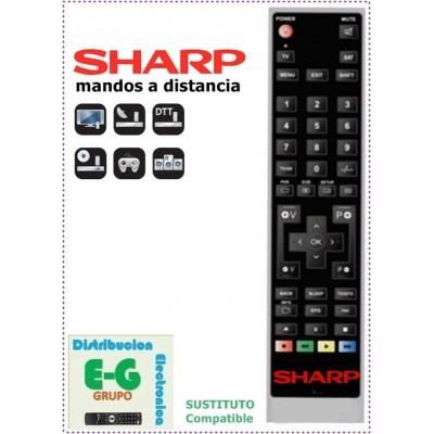 SHARP Mando a Distancia sustituto del original