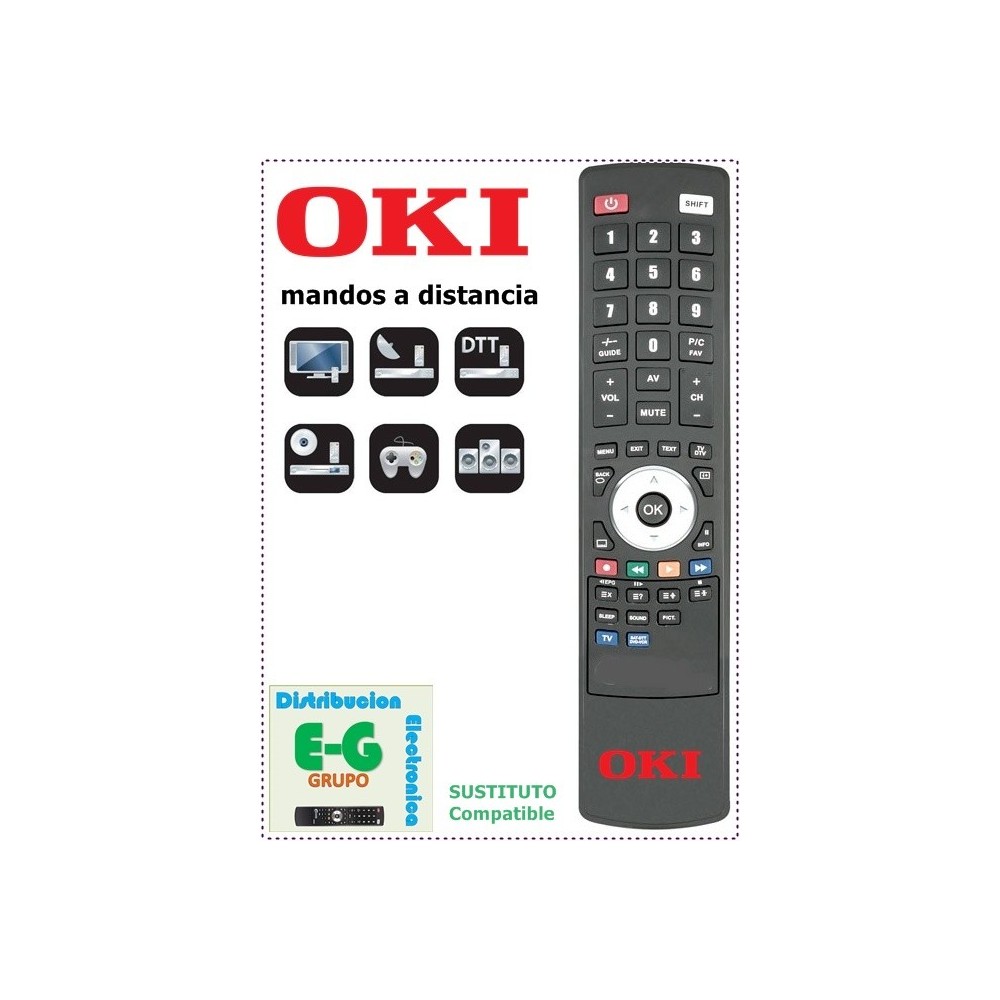Oki - Mando A Distancia TELEVISIÓN Oki + Pilas - Mando