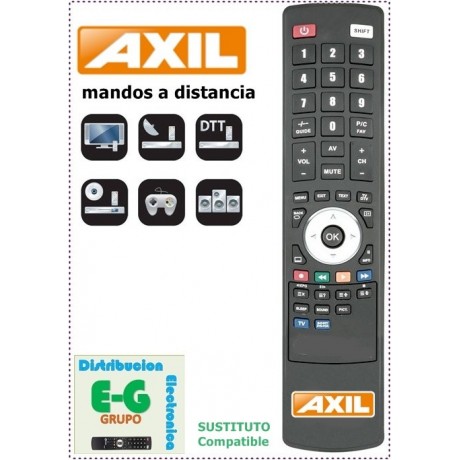 ᐅ Mando a distancia TDT / Satélite AXIL 【RT0407HD】