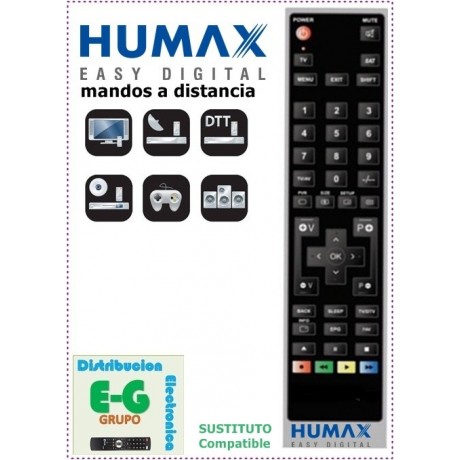 HUMAX Mando a Distancia sustituto del original