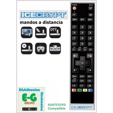 ICECRYPT Mando a Distancia sustituto del original