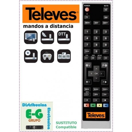 TELEVES Mando a Distancia sustituto del original